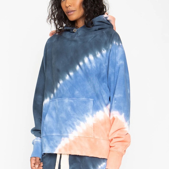 Sandrine Rose Sweaters - NWT Chaser x Sandrine Rose Tie Dye Fleece Front Pocket Hoodie